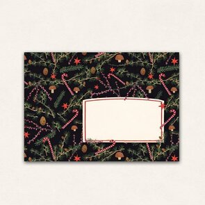 10 x Envelope TikiOno | Weihnachten dunkel
