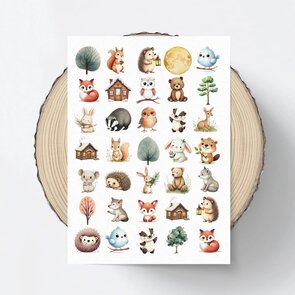 Stickersheet Cozy Forest