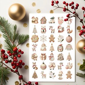 Stickersheet Cute Christmas