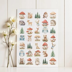 Stickersheet Fairytale forest