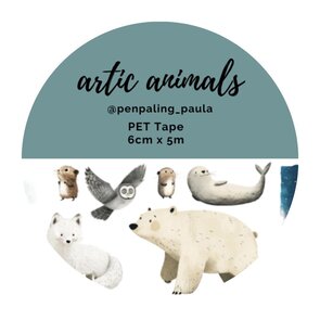 Arctic Animals - PRE-CUT PET-tape by Penpaling Paula