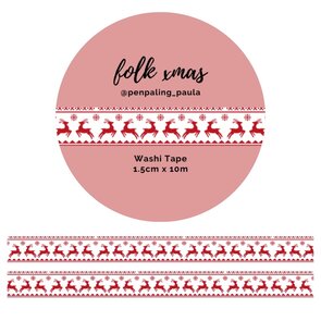 Washi Tape Folk Xmas by Penpaling Paula