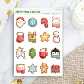 Christmas Cookies Sticker Sheet by Penpaling Paula