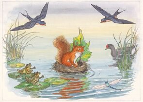 Postcard Molly Brett | Jiggy's Treasure Hunt