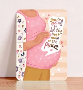 Postcard Best Mom - Aniet Illustration