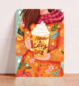 Postcard Have a cozy day - Aniet Illustration