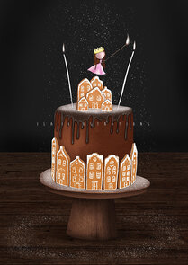 PRE ORDER: Postcard Ila Illustrations 191 - Chocolate cake