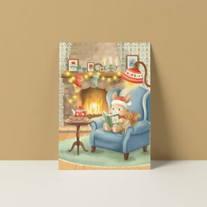 A6 Postcard from Studio Poppybird - Winterverhaal
