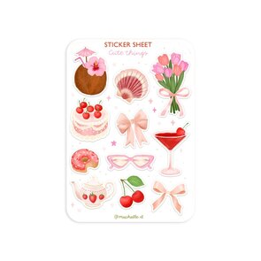 A6 Stickersheet by Muchable | girly things