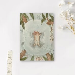 Postcard Art by Meer | Winter konijntje