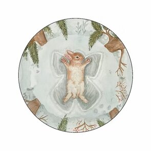 6x Sticker Winter konijntje by Art by Meer