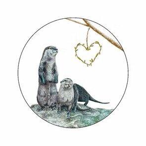 6x Sticker Ottertjes by Art by Meer