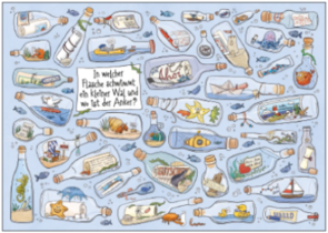 Search Postcard | In welcher Flasche schwimmt ein kleiner Wal...