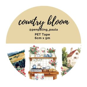 Country Bloom - PRE-CUT PET-tape by Penpaling Paula