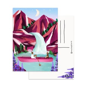 A6 Postkarte by Muchable - meisjes boot