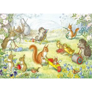 Postcard Molly Brett | Here we go gardening