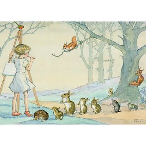 Postcard Molly Brett | Which shall I sketch