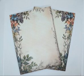 A4 Notepad Nostalgia Garden - by StationeryParlor