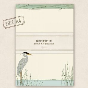 A4 Letter Paper Pad TikiOno | Heron