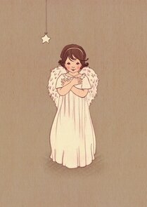 Postkarte Belle and Boo | Angel