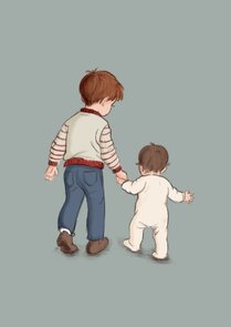 Postkarte Belle and Boo | Big Brother