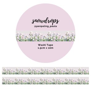 Washi Tape Snowdrops by Penpaling Paula