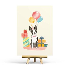 Birthday Dog Postcard by Penpaling Paula