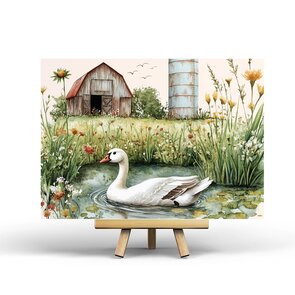 Swan Postcard by Penpaling Paula
