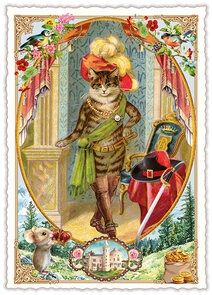 PK 1343 Tausendschön Postcard | Puss in Boots