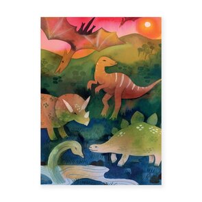 Wild Pencil Studio Postcard - Dinosaurs