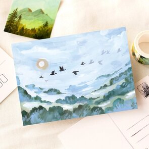 Wild Pencil Studio Postcard - Freezing morning