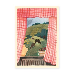 Wild Pencil Studio Postcard - Vichy Check