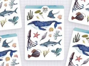 Wild Pencil Studio Planner sticker sheet - Under the sea