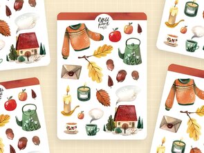 Wild Pencil Studio Planner sticker sheet - Sweater Weather