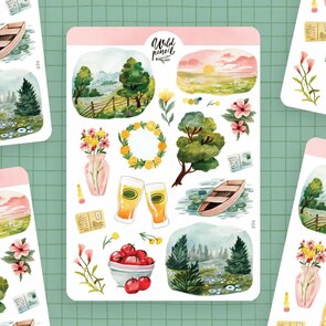 Wild Pencil Studio Planner sticker sheet - Summer in Nature
