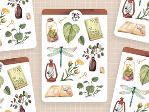 Wild Pencil Studio Planner sticker sheet - Botanical