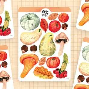 Wild Pencil Studio Planner sticker sheet - Autumn harvest