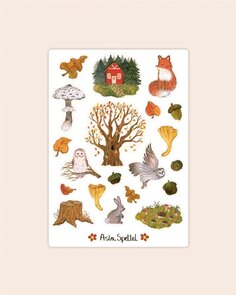 Asia Spettel Stickersheet - Autumn Forest