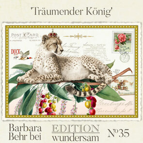 Edition Wundersam Postkarte 35 - Träumender König