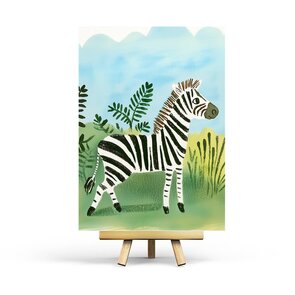 Zebra Postcard by Penpaling Paula