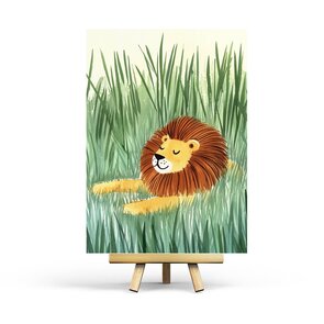Lion Postcard by Penpaling Paula