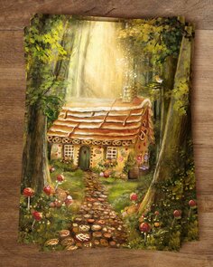 A Grimm’s fairytale postcard from Iris Esther - Hansel and Gretel