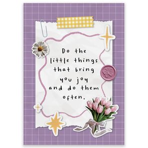 Postcard The Little Things - by LittleLeftyLou 