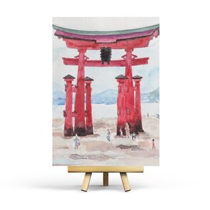 Torii Gate Postcard by Penpaling Paula