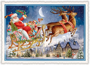 PK 1335 Tausendschön Postcard - Sleigh ride