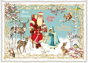 PK 1352 Tausendschön Postcard - Merry Christmas – Fröhliche Weihnachten – Joyeux Noel
