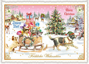 PK 1353 Tausendschön Postcard - Merry Christmas – Fröhliche Weihnachten – Joyeux Noel