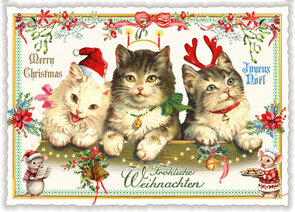 PK 1354 Tausendschön Postcard - Merry Christmas – Fröhliche Weihnachten – Joyeux Noel