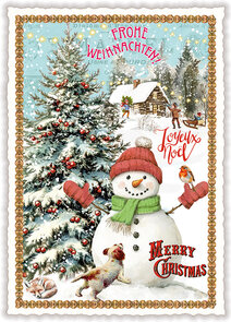 PK 1358 Tausendschön Postcard - Merry Christmas – Fröhliche Weihnachten – Joyeux Noel