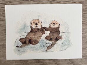 Wildgardens Postcard - Otters
